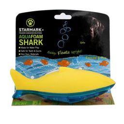 Starmark Aqua Foam Shark Water Leksaker för hunden